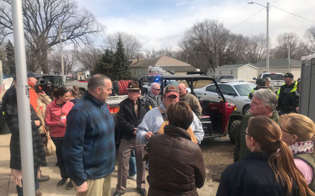 Iowa’s governor tours flood damage in Missouri Valley, Hornick
