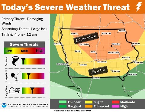 Severe weather possible this afternoon and evening across area